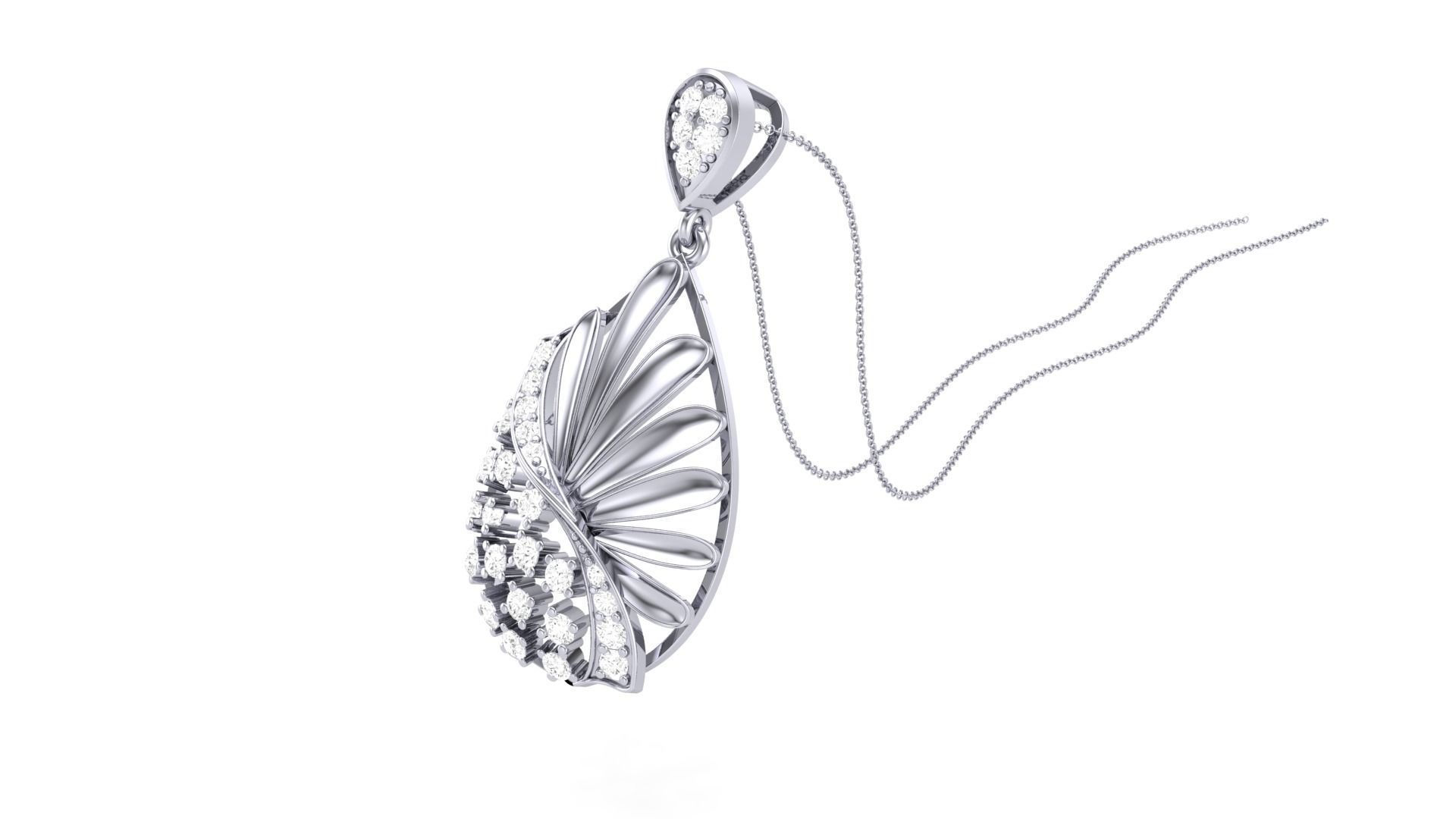 Women Pendant 3dm STL OBJ FBX Renders Details 3D print model_3