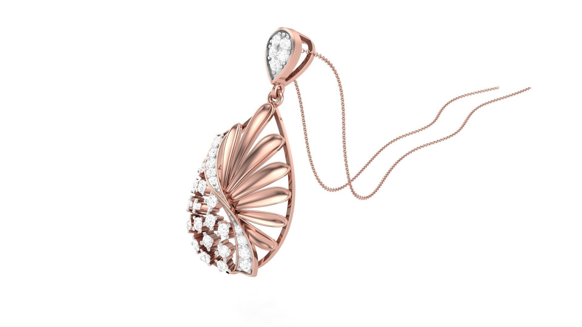 Women Pendant 3dm STL OBJ FBX Renders Details 3D print model_2