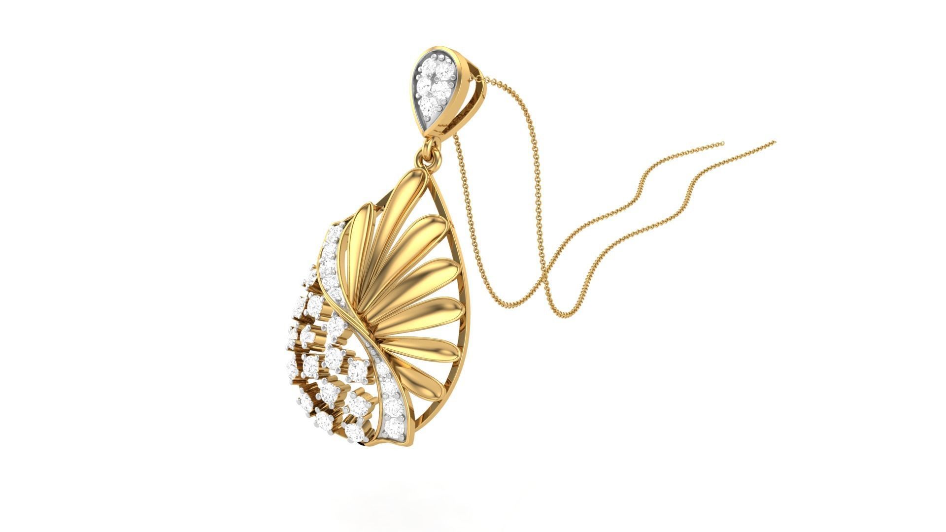 Women Pendant 3dm STL OBJ FBX Renders Details 3D print model_1