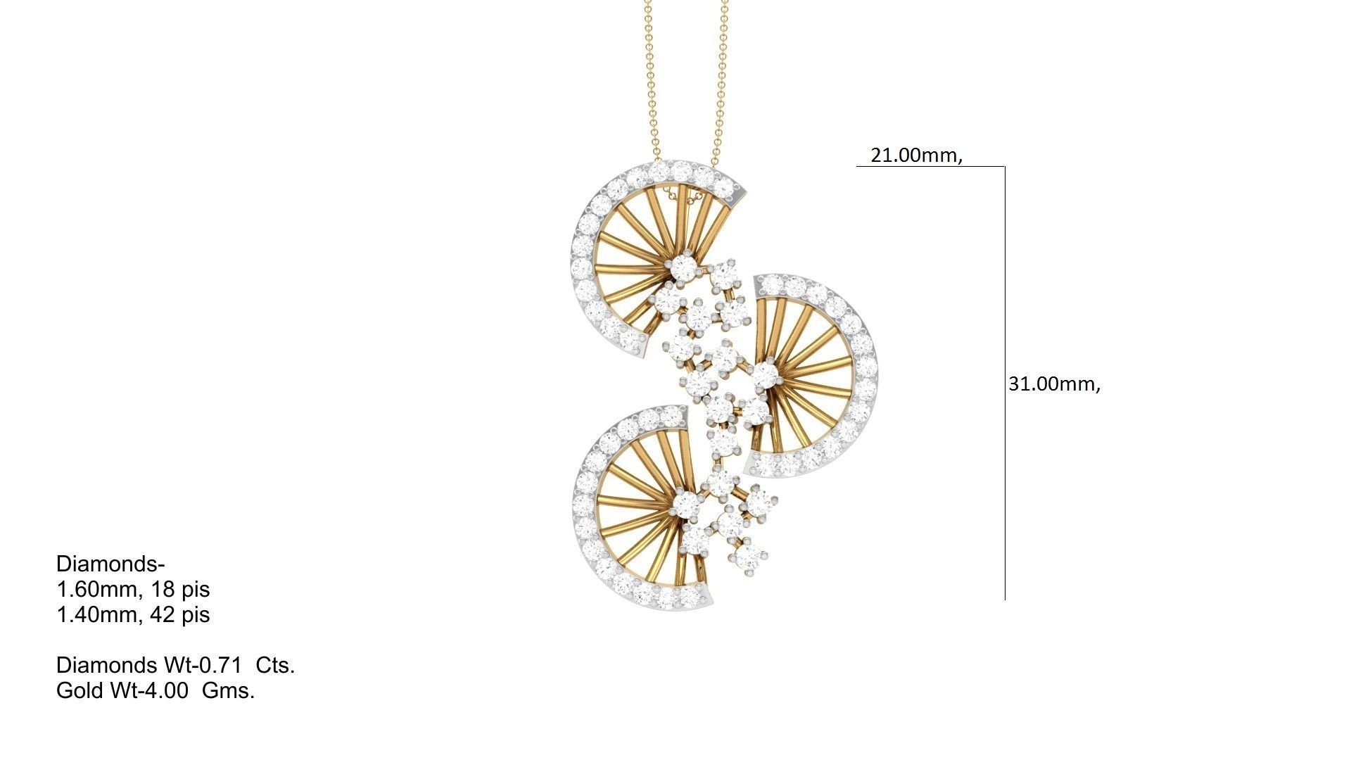 Women Pendant 3dm STL OBJ FBX Renders Details 3D print model_4