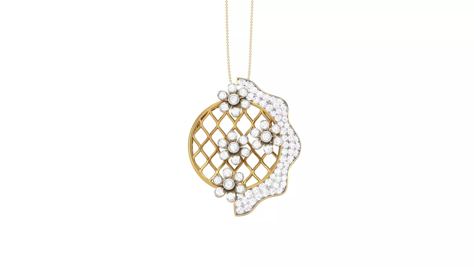 Women Pendant 3dm STL OBJ FBX Renders Details 3D print model_0