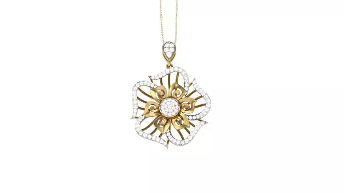 Women Pendant 3dm STL OBJ FBX Renders Details