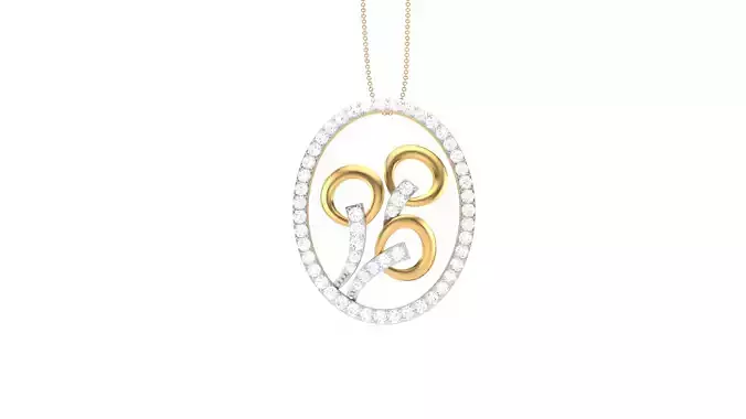Women Pendant 3dm STL OBJ FBX Renders Details