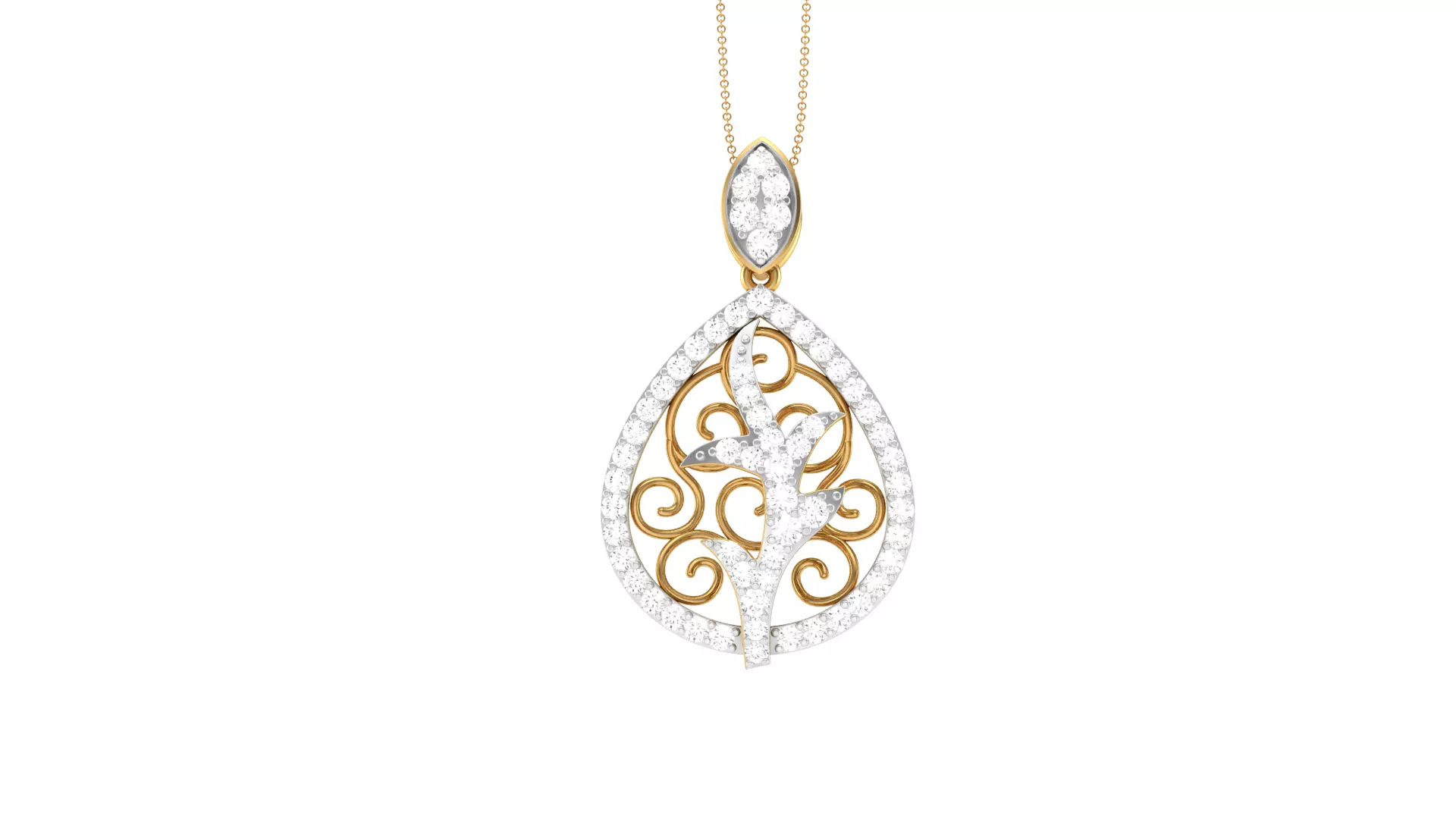 Women Pendant 3dm STL OBJ FBX Renders Details 3D print model_0