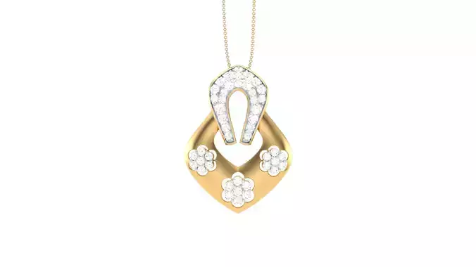 Women Pendant 3dm STL OBJ FBX Renders Details
