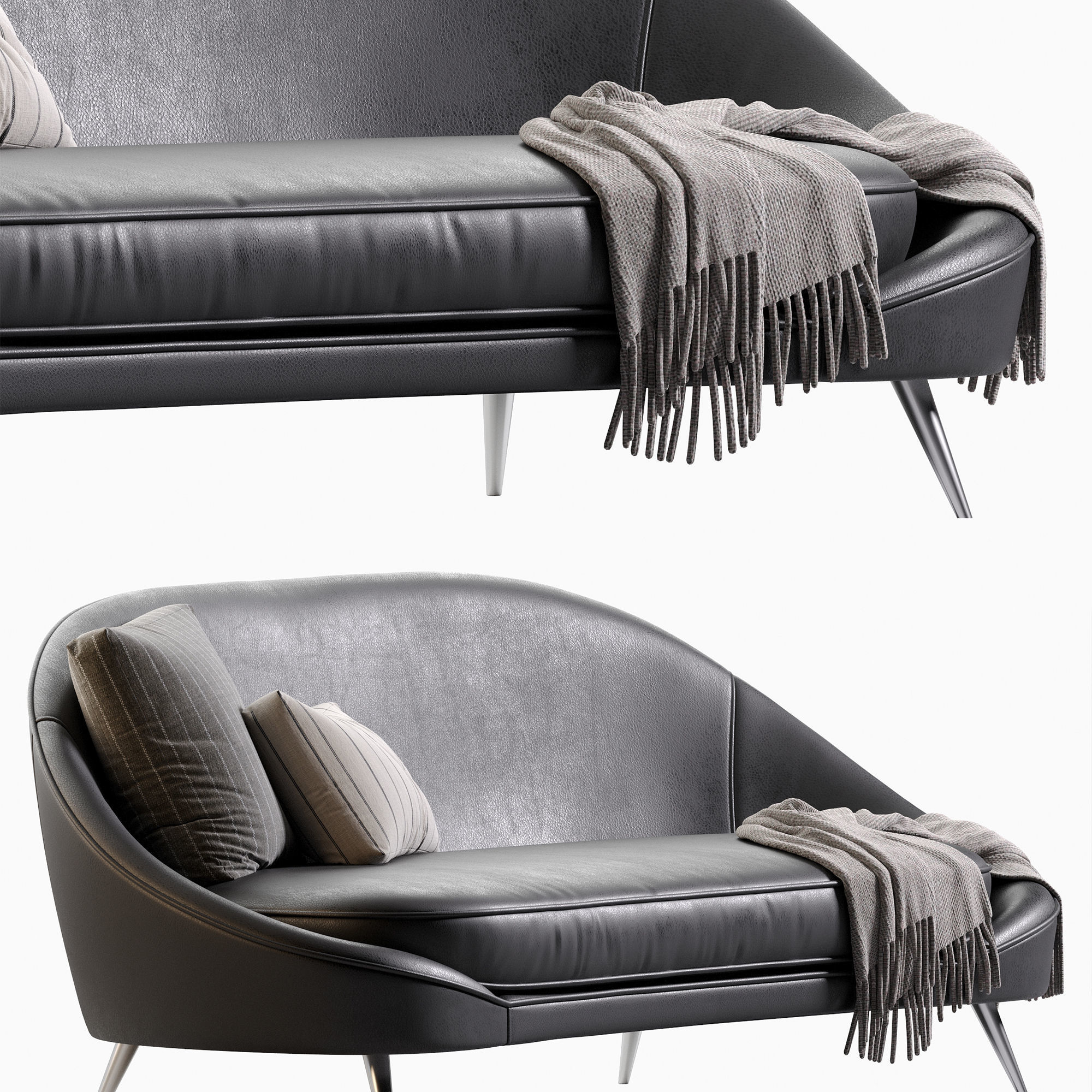 Vibieffe 650 NIDO CURVED SOFA 3D model_15