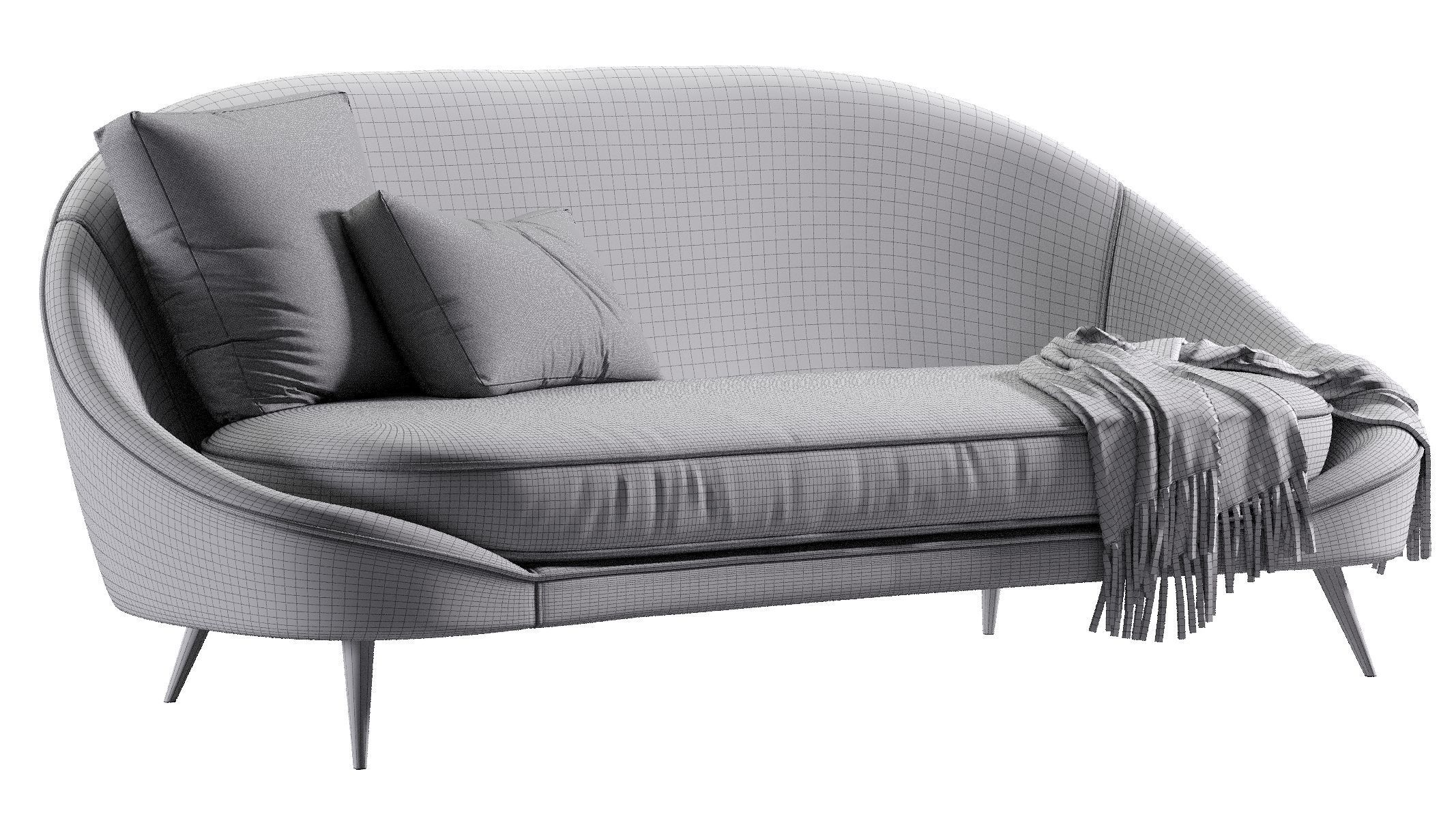 Vibieffe 650 NIDO CURVED SOFA 3D model_12