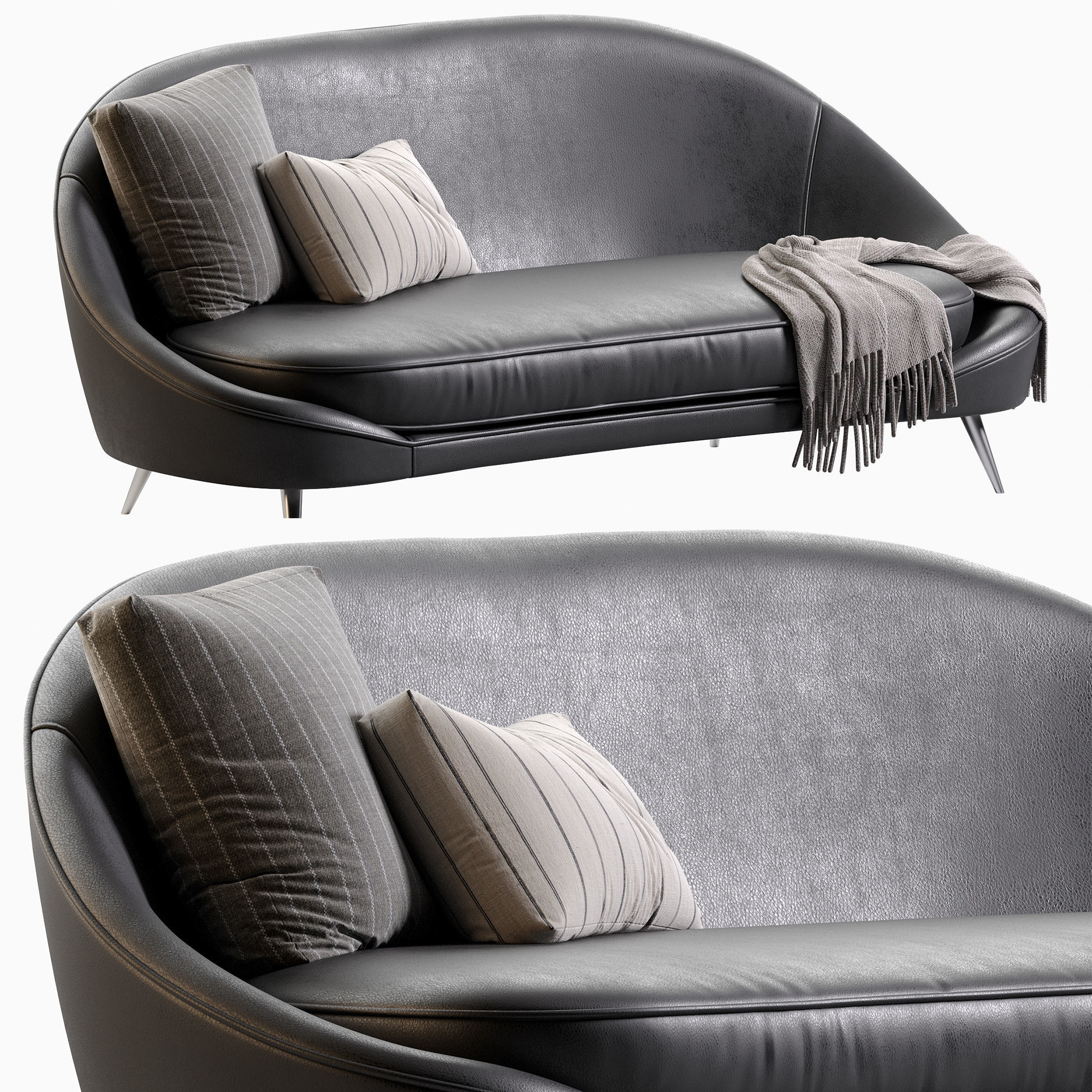 Vibieffe 650 NIDO CURVED SOFA 3D model_14