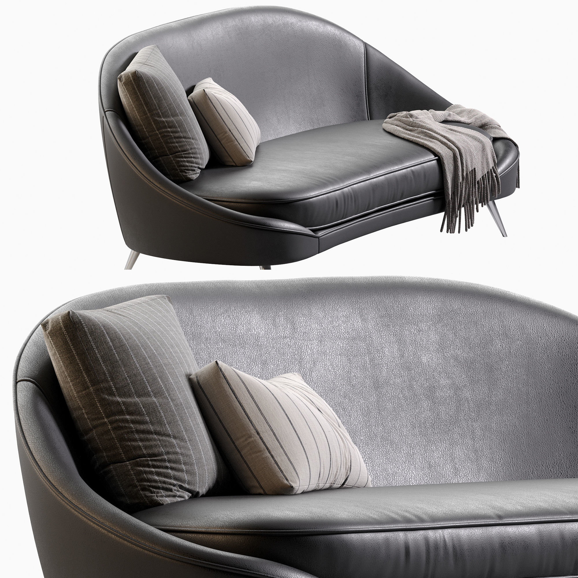 Vibieffe 650 NIDO CURVED SOFA 3D model_17