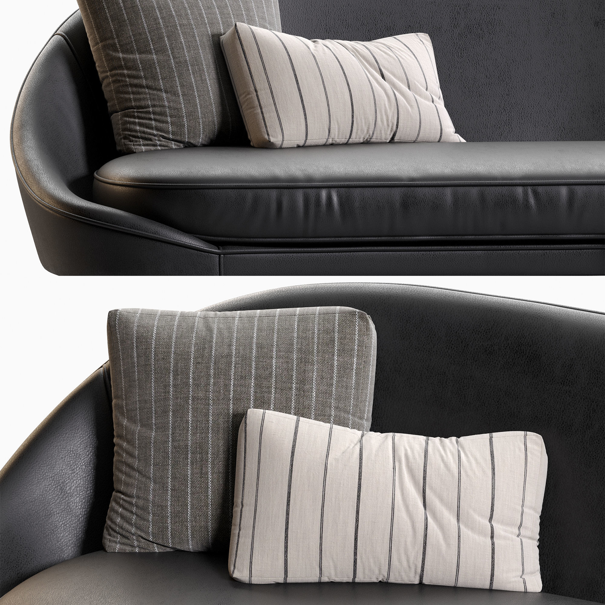 Vibieffe 650 NIDO CURVED SOFA 3D model_16