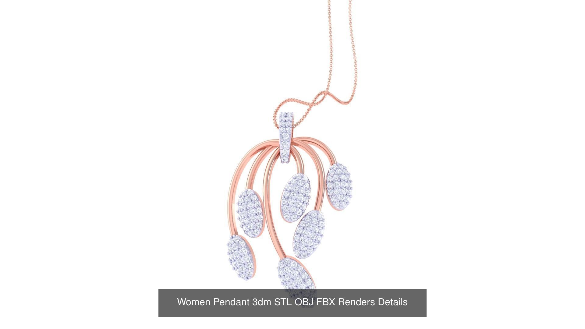 40 Women Pendant 3dm STL OBJ FBX Renders Details Collection _10