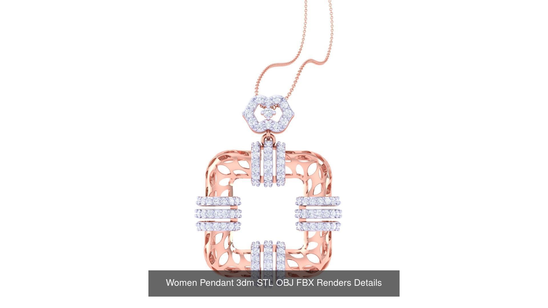 40 Women Pendant 3dm STL OBJ FBX Renders Details Collection _24