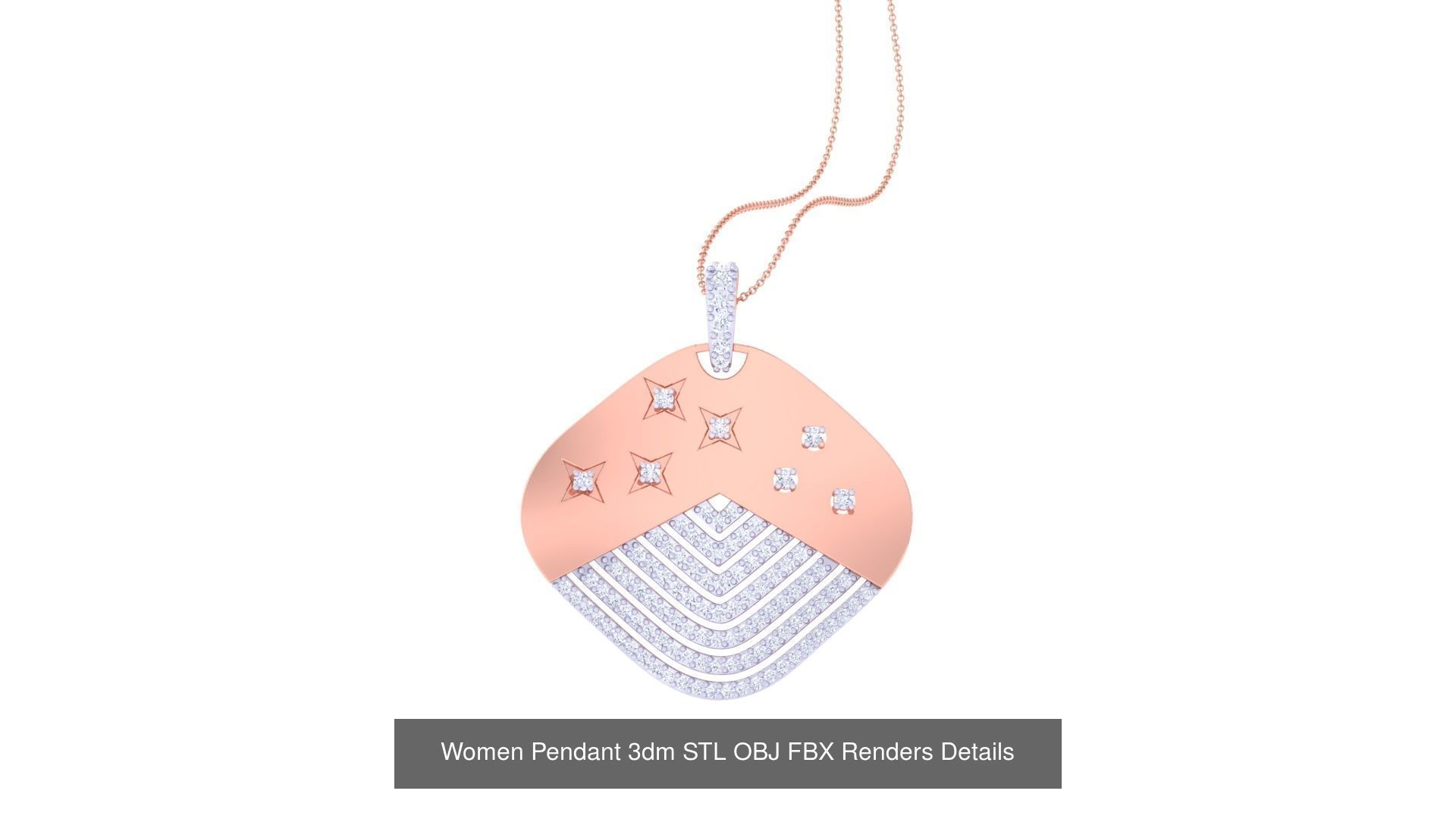 40 Women Pendant 3dm STL OBJ FBX Renders Details Collection _43
