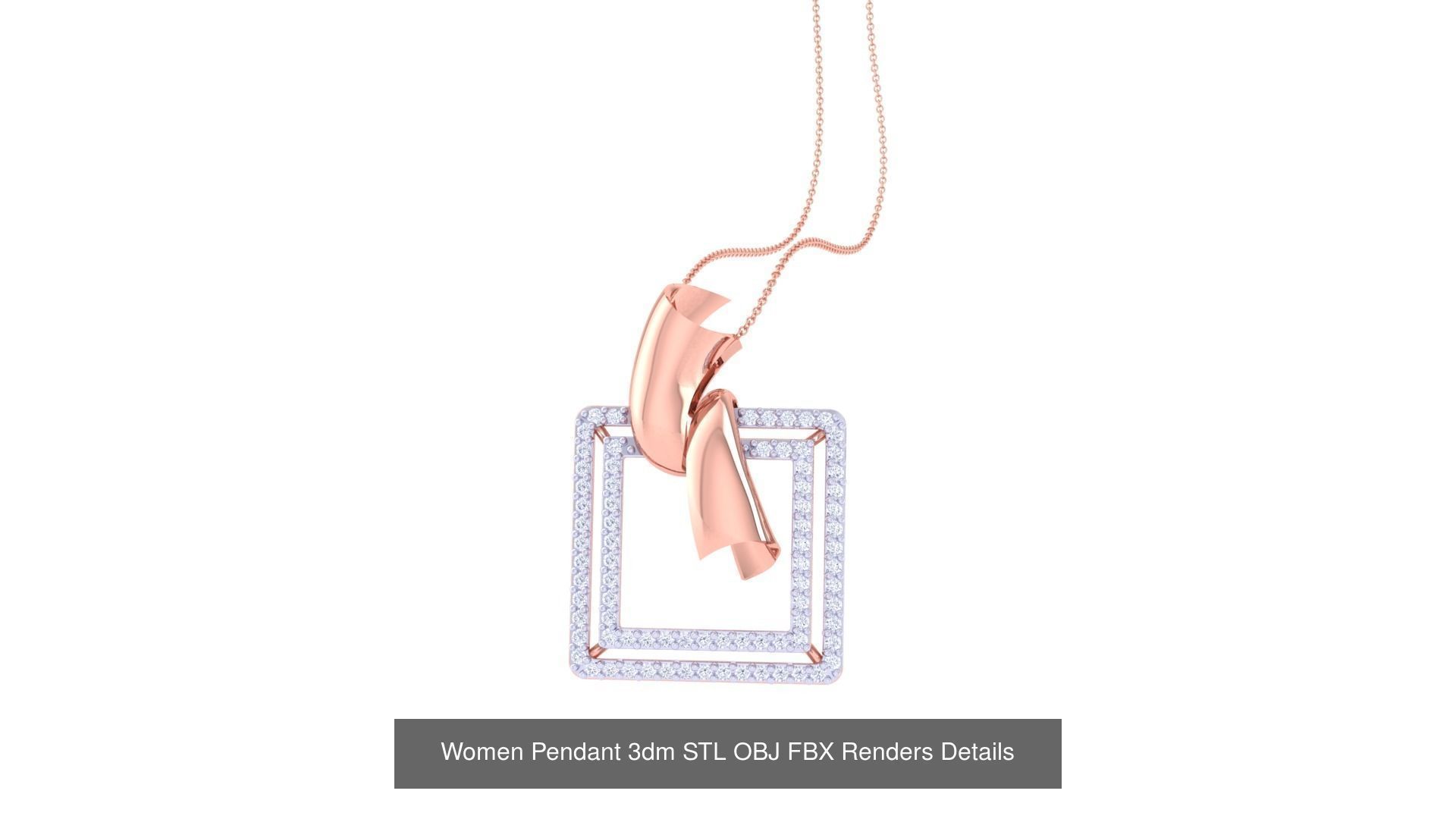 40 Women Pendant 3dm STL OBJ FBX Renders Details Collection _34