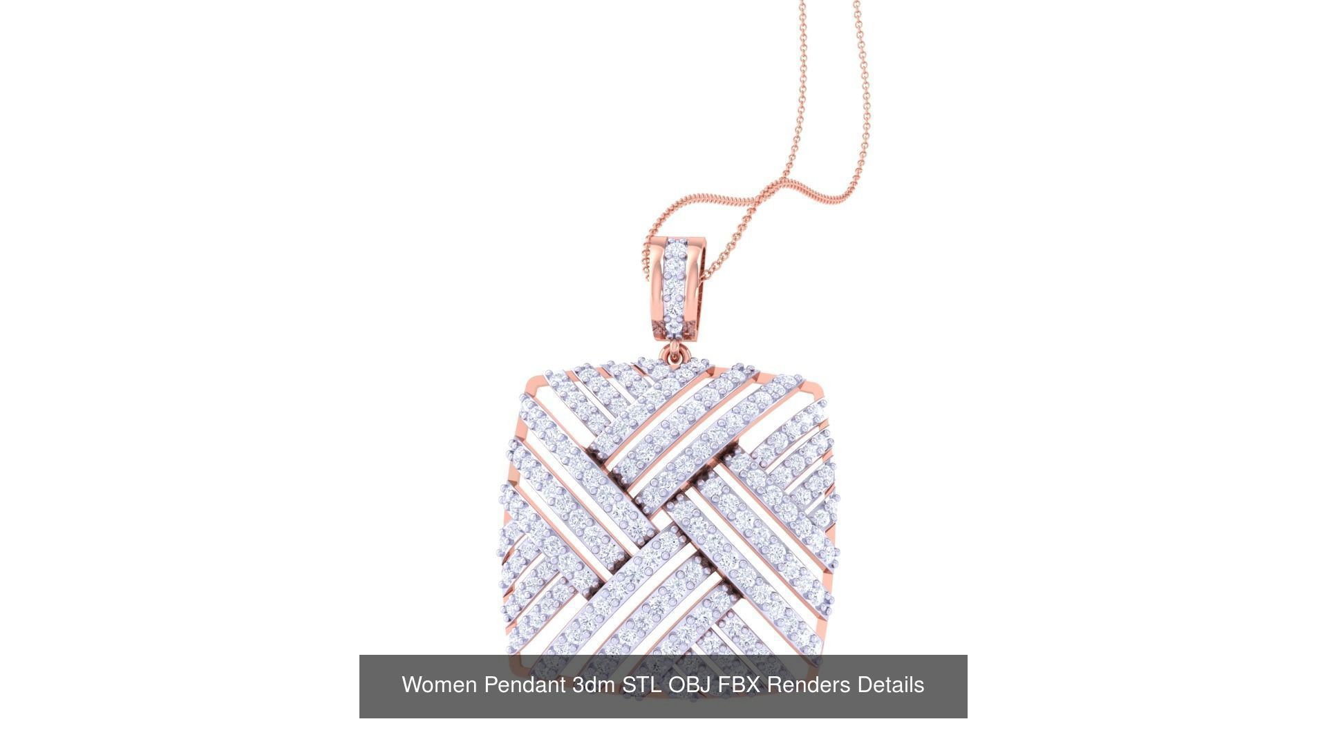 40 Women Pendant 3dm STL OBJ FBX Renders Details Collection _16