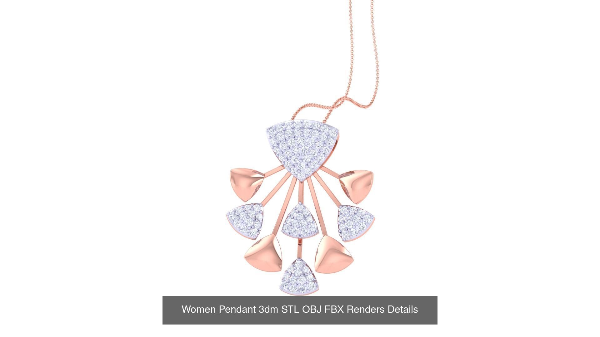 40 Women Pendant 3dm STL OBJ FBX Renders Details Collection _22