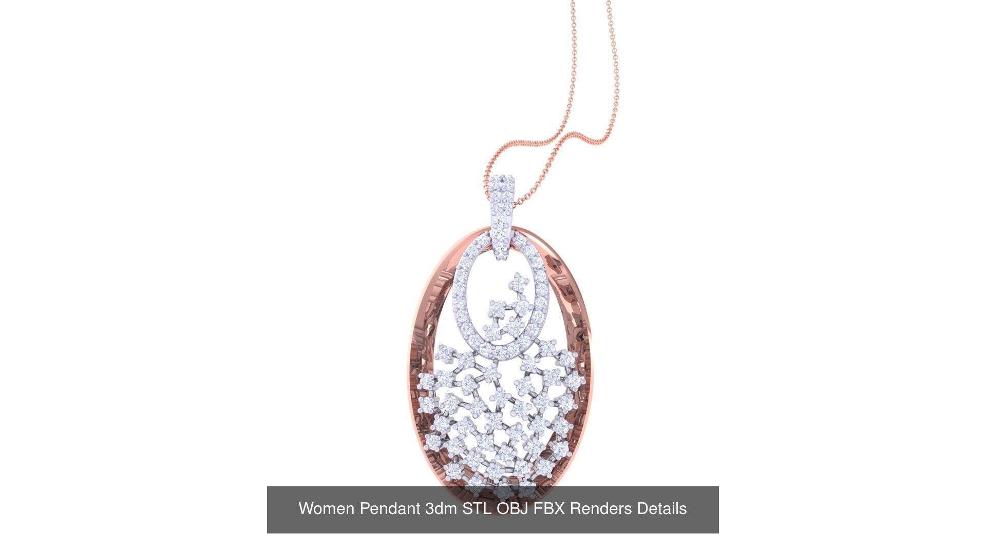 40 Women Pendant 3dm STL OBJ FBX Renders Details Collection _19