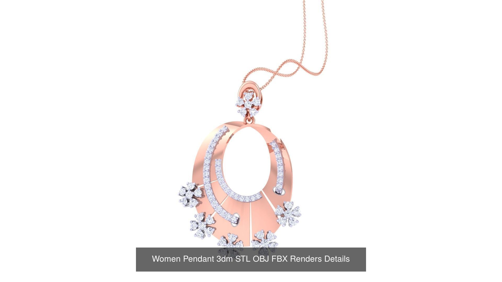 40 Women Pendant 3dm STL OBJ FBX Renders Details Collection _39