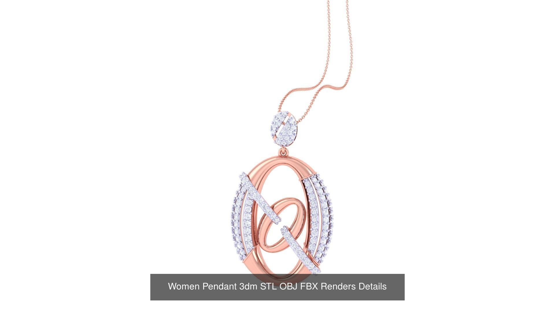 40 Women Pendant 3dm STL OBJ FBX Renders Details Collection _7