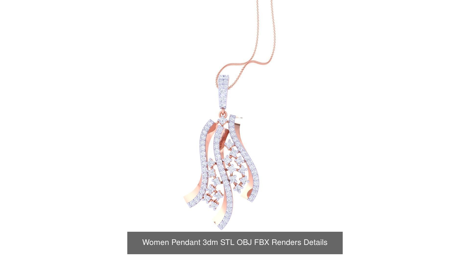40 Women Pendant 3dm STL OBJ FBX Renders Details Collection _38