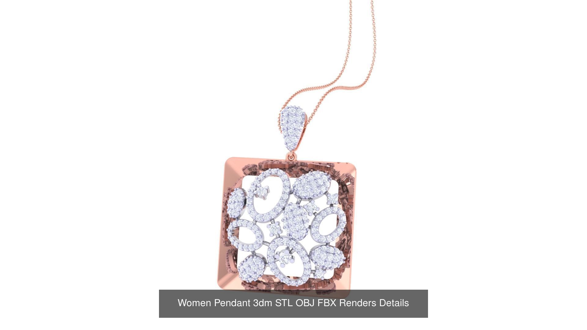 40 Women Pendant 3dm STL OBJ FBX Renders Details Collection _12
