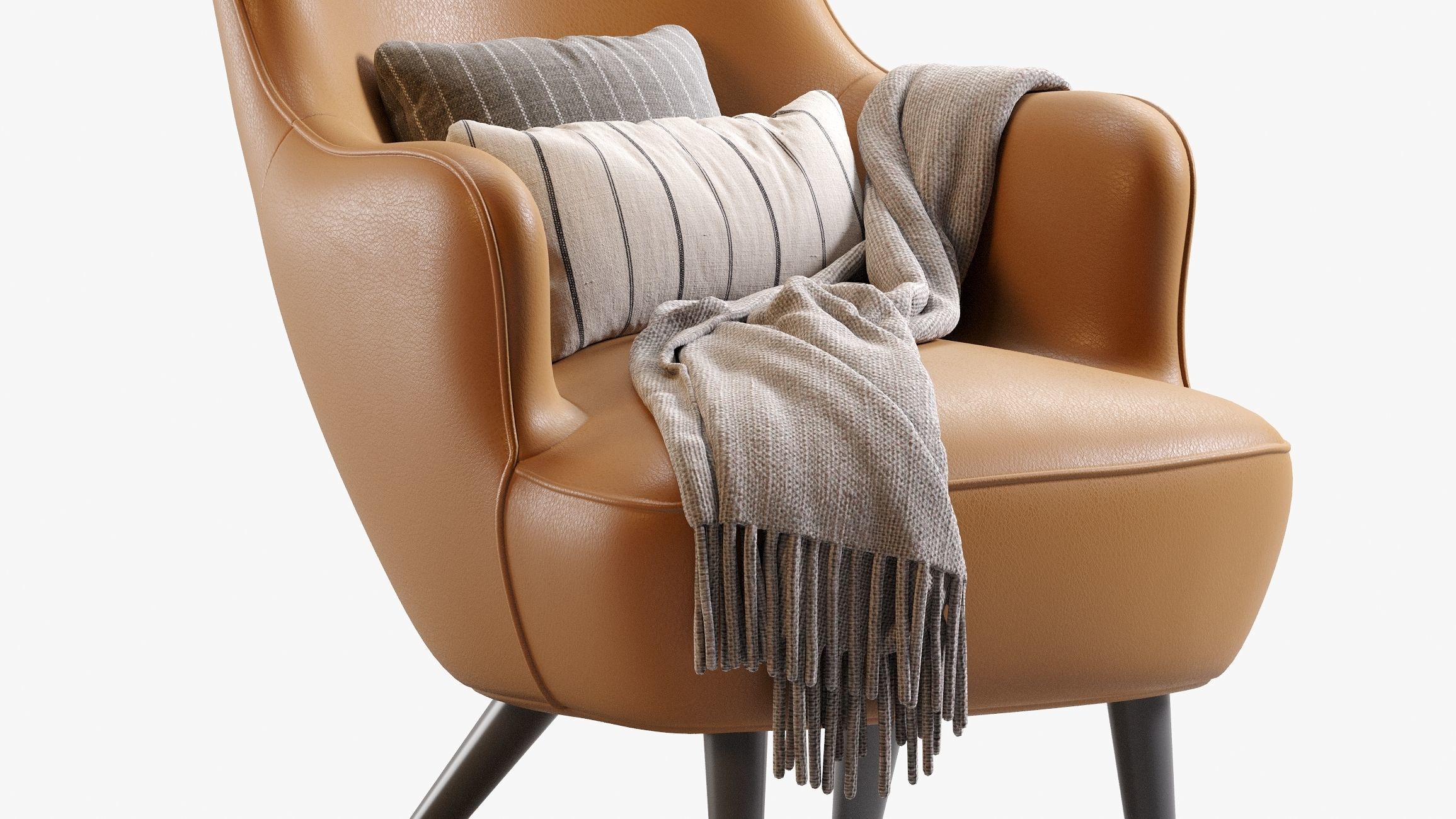 Wingback Chair 3D model_8