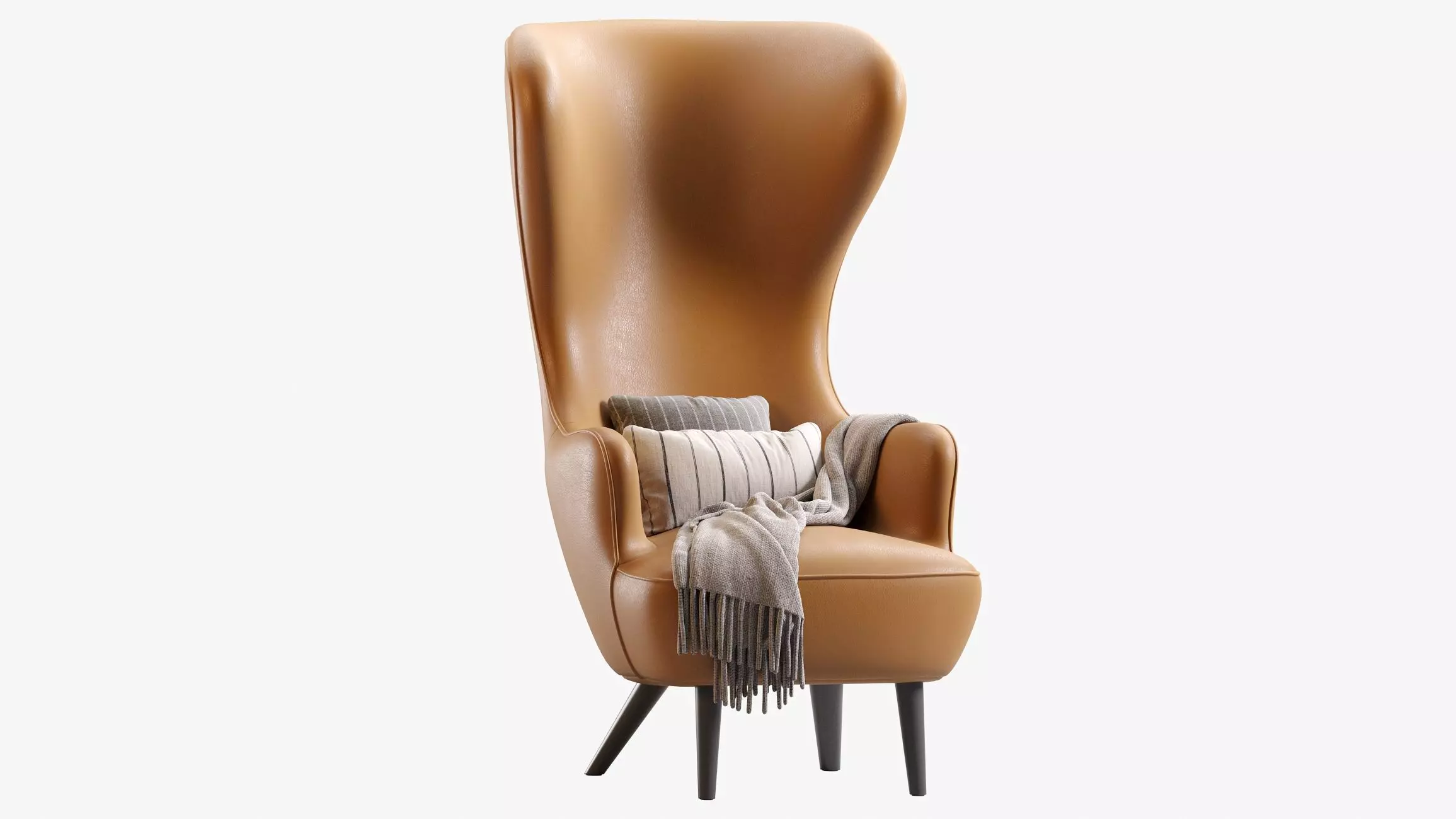 Wingback Chair 3D model_0