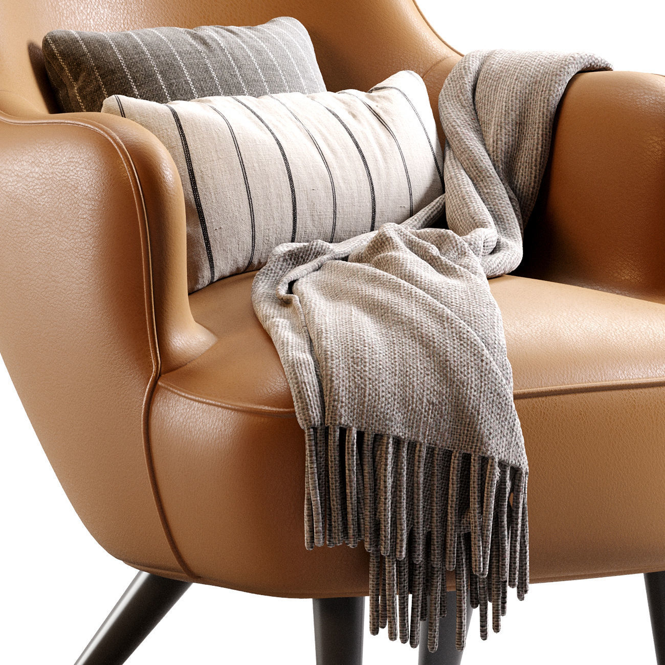 Wingback Chair 3D model_17