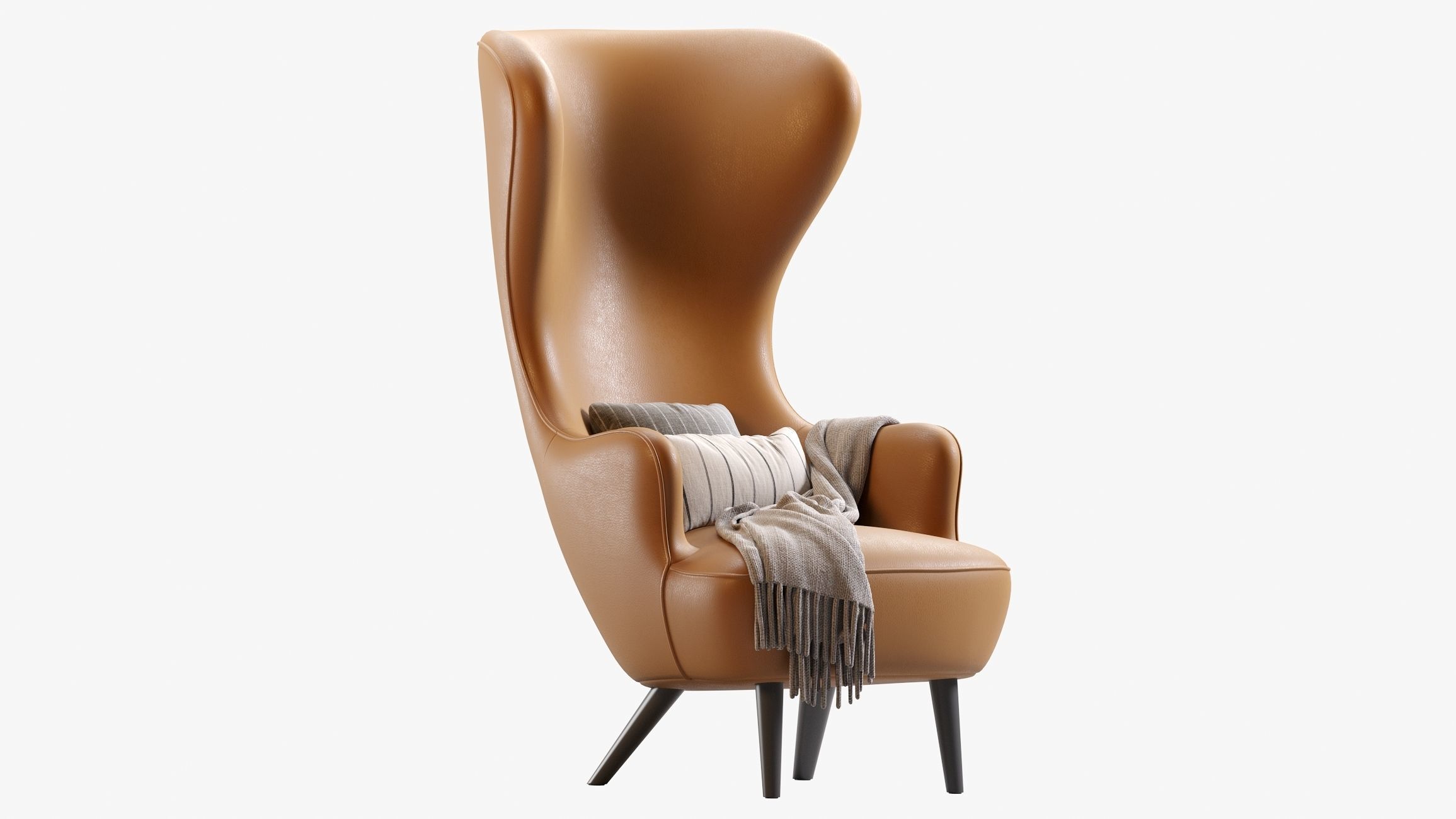 Wingback Chair 3D model_1