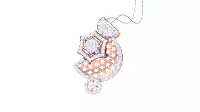 Women Pendant 3dm STL OBJ FBX Renders Details