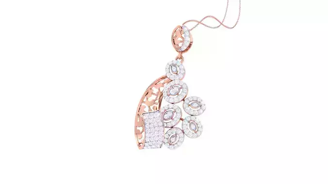 Women Pendant 3dm STL OBJ FBX Renders Details