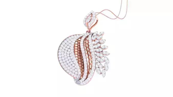 Women Pendant 3dm STL OBJ FBX Renders Details