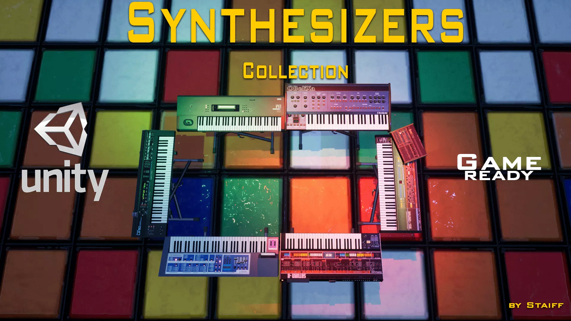 Synthesizers Collection for Unity 3D model
