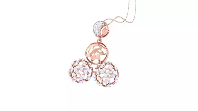 Women Pendant 3dm STL OBJ FBX Renders Details