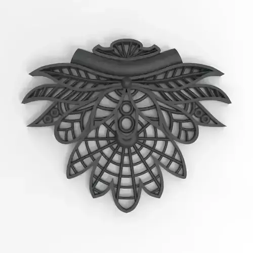 Floral mandala style pendant