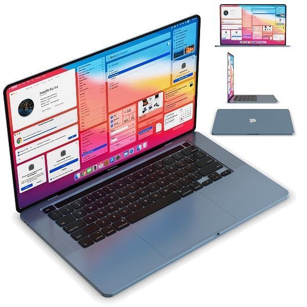 2021 Mac Book PRO corona 3D model_4