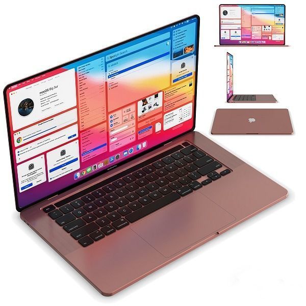 2021 Mac Book PRO corona 3D model_2