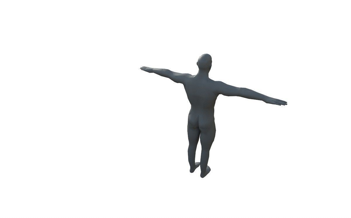 Low polygon Man 3d Model 3D model_2