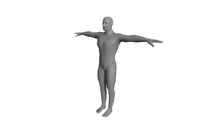 Low polygon Man 3d Model