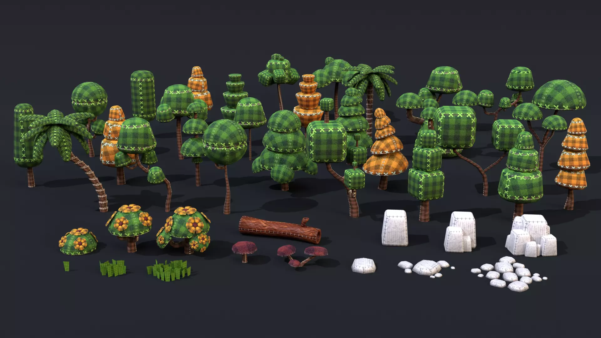 Low Poly Stylize Nature Pack Low-poly 3D model_0