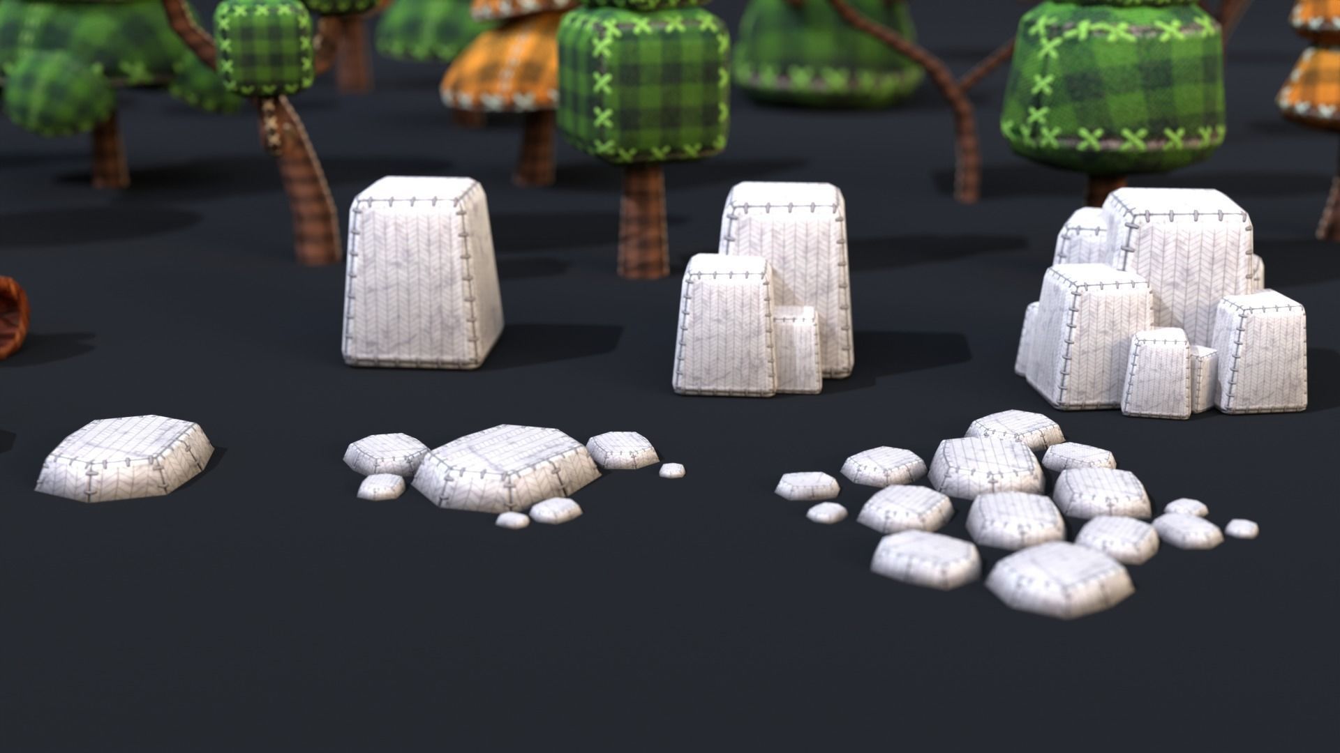 Low Poly Stylize Nature Pack Low-poly 3D model_3