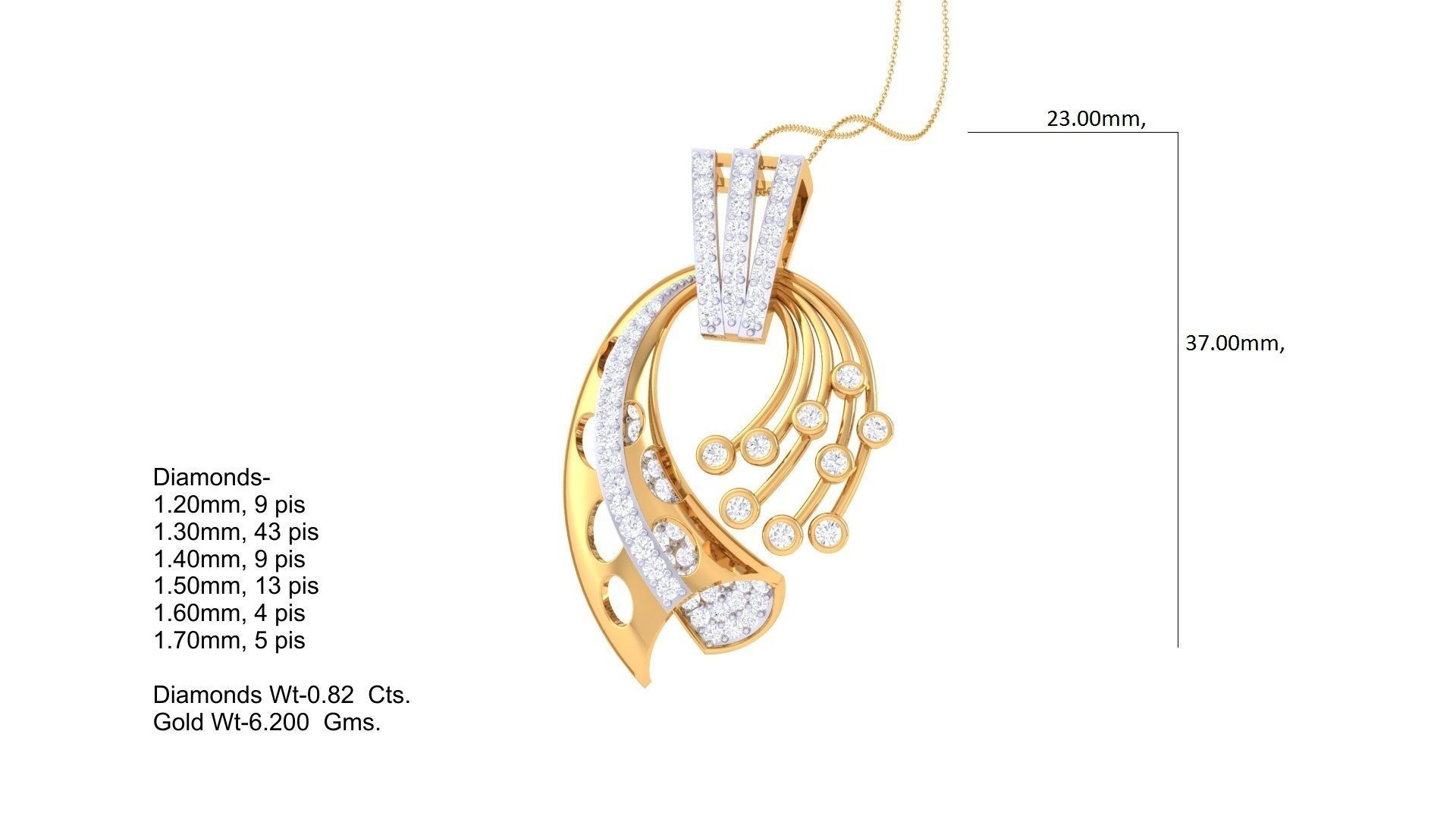 Women Pendant 3dm STL OBJ FBX Renders Details 3D print model_1