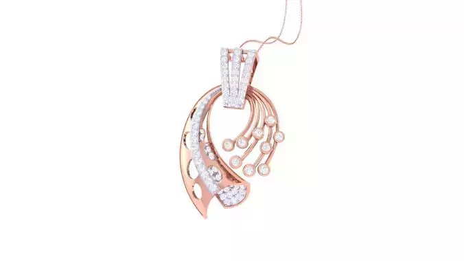 Women Pendant 3dm STL OBJ FBX Renders Details