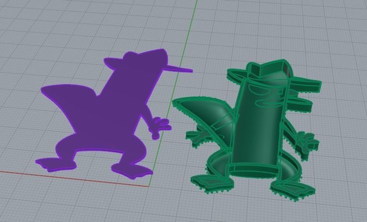 Perry the Platypus Model 3093 3D print model_5