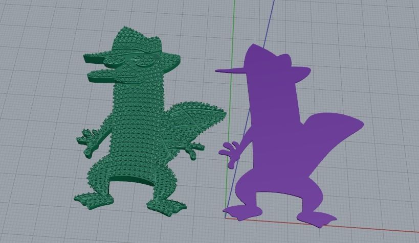 Perry the Platypus Model 3093 3D print model_2