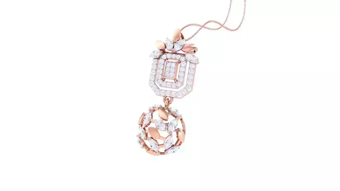 Women Pendant 3dm STL OBJ FBX Renders Details