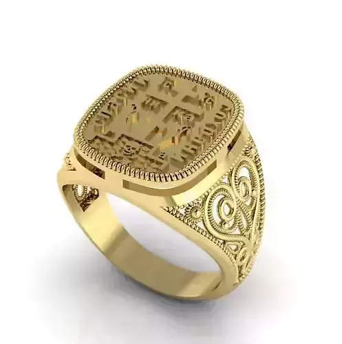 Ring with patterns Model 3090