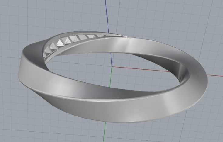 Mobius ring Model 3089 3D print model_5