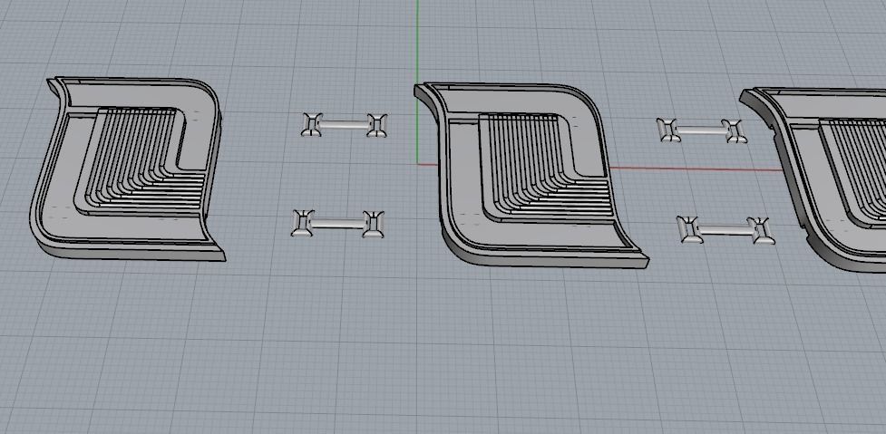 Bracelet link Model 3086 3D print model_2