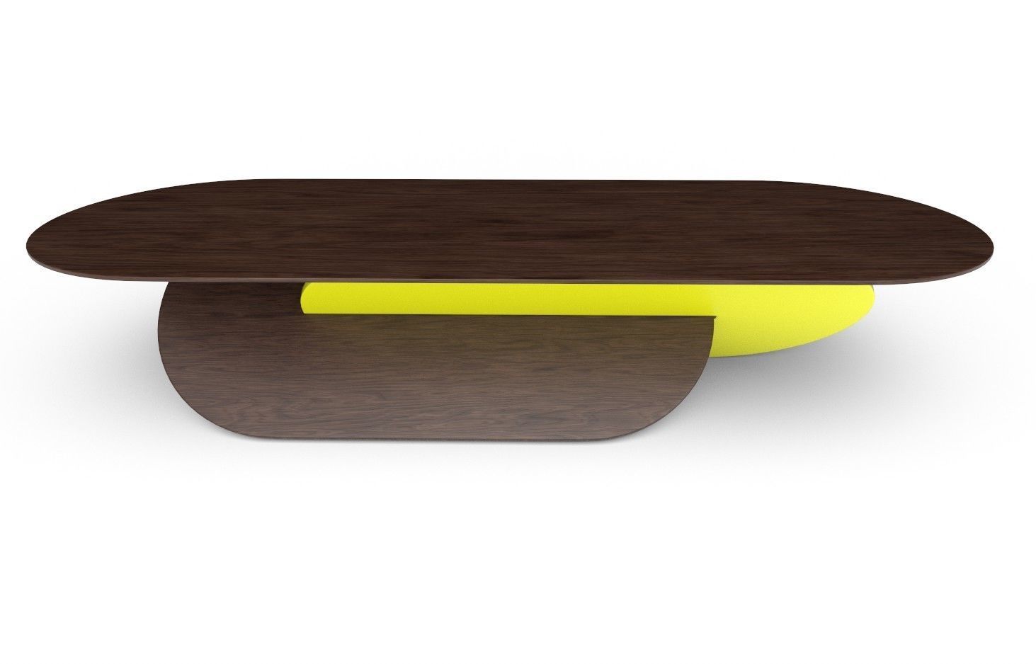 Coffee Table 08 Low-poly 3D model_3